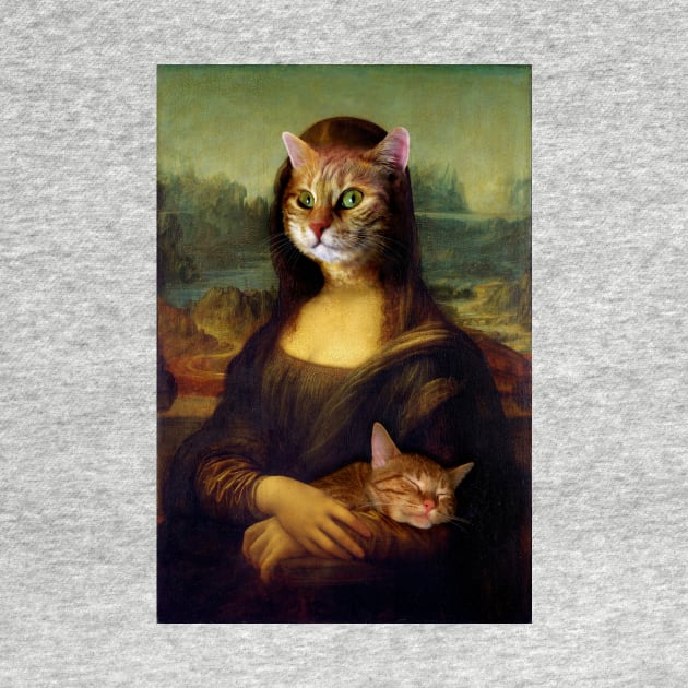 Mona Lisa Orange Cat by artbylucie